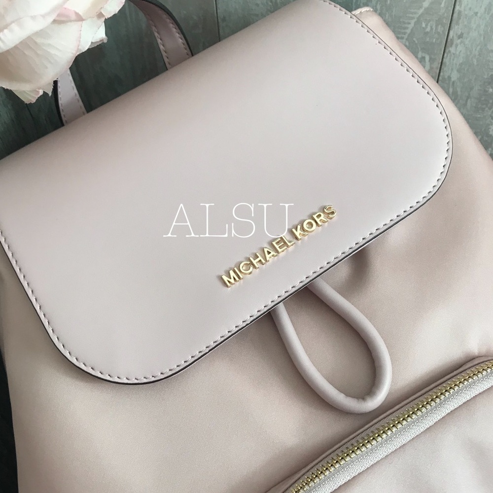 Michael Kors Large Cargo Backpack Blossom Rose W - Picture 8 of 8